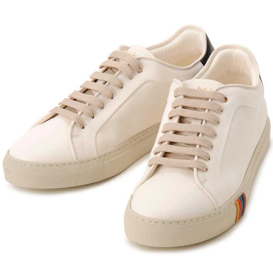 訳あり新品　PAUL SMITH ポールスミス　レザー スニーカー　26cm Paul Smith（ポール・スミス） スニーカー メンズ クリーム M1SBSO08
