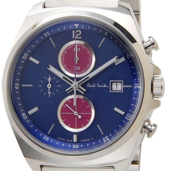 Paul Smith ポールスミス 時計 BA2-113-73 ニュー ファイナル アイズ クロノグラフ ネイビー メンズ 腕時計 信頼の日本製 ブティックモデル｜s-select
