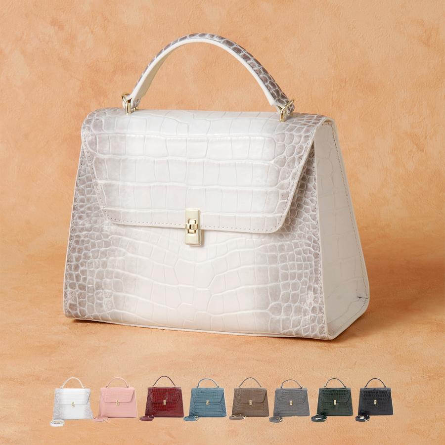 3月決算セール ロダニア RODANIA ハンドバッグ イタリアンレザー クロコダイル型押し 牛革 RD11090 | RODANIA