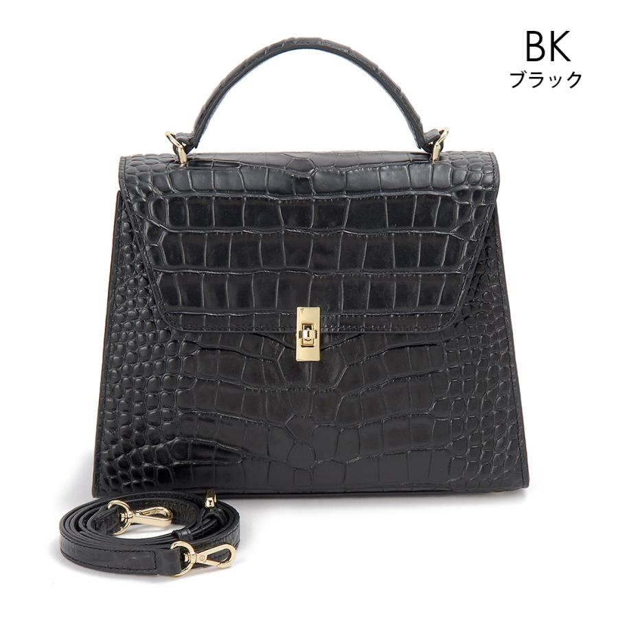 3月決算セール ロダニア RODANIA ハンドバッグ イタリアンレザー クロコダイル型押し 牛革 RD11090 | RODANIA | 02