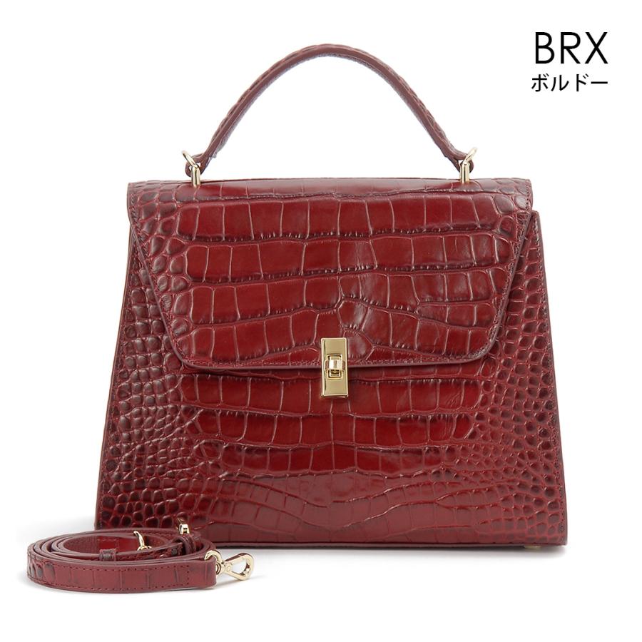 3月決算セール ロダニア RODANIA ハンドバッグ イタリアンレザー クロコダイル型押し 牛革 RD11090 | RODANIA | 03