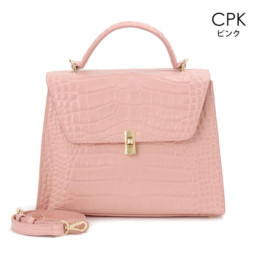 3月決算セール ロダニア RODANIA ハンドバッグ イタリアンレザー クロコダイル型押し 牛革 RD11090 | RODANIA | 04