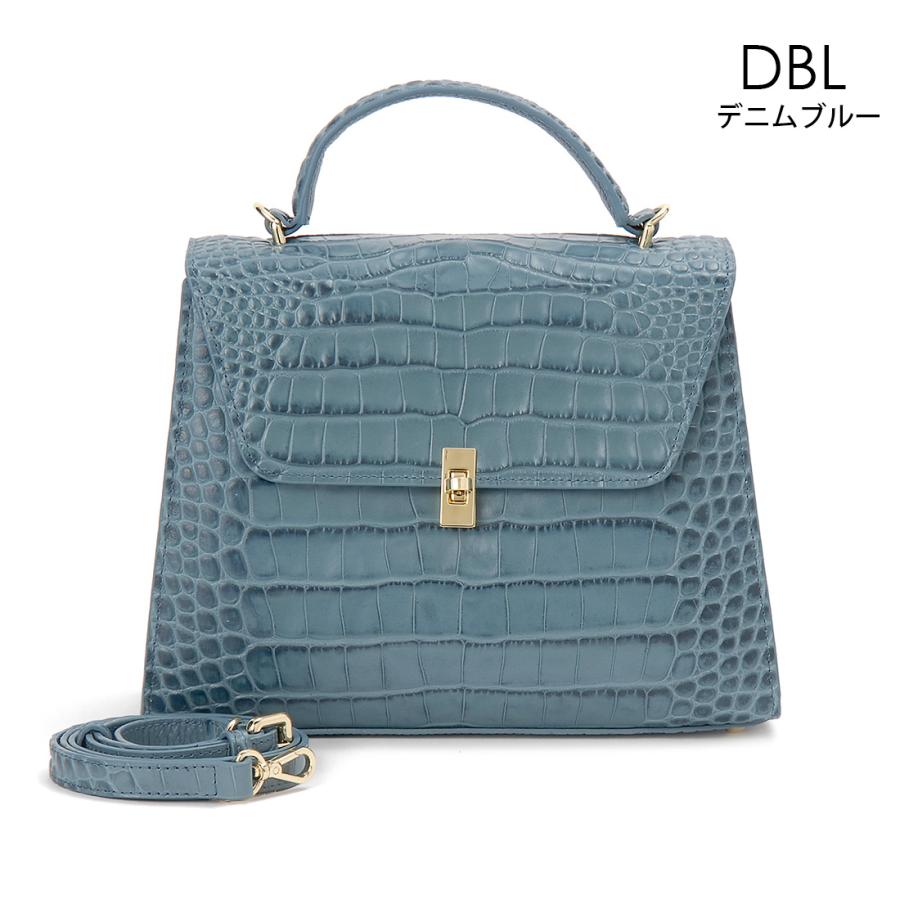 3月決算セール ロダニア RODANIA ハンドバッグ イタリアンレザー クロコダイル型押し 牛革 RD11090 | RODANIA | 05