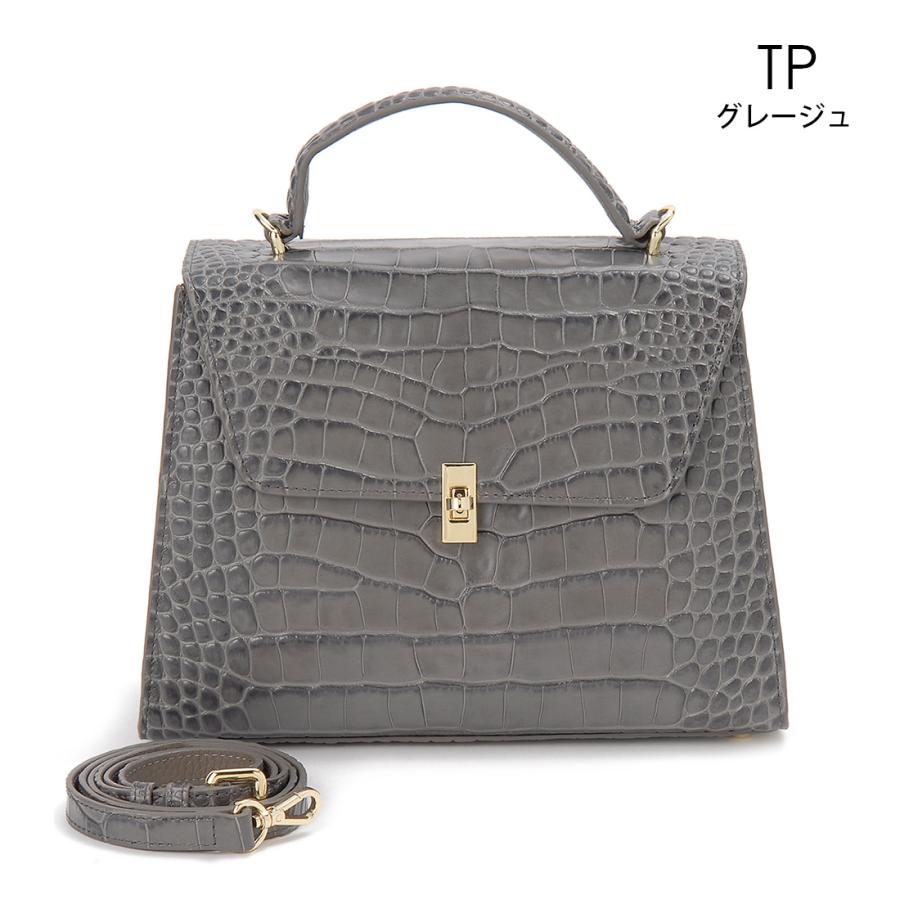 3月決算セール ロダニア RODANIA ハンドバッグ イタリアンレザー クロコダイル型押し 牛革 RD11090 | RODANIA | 08