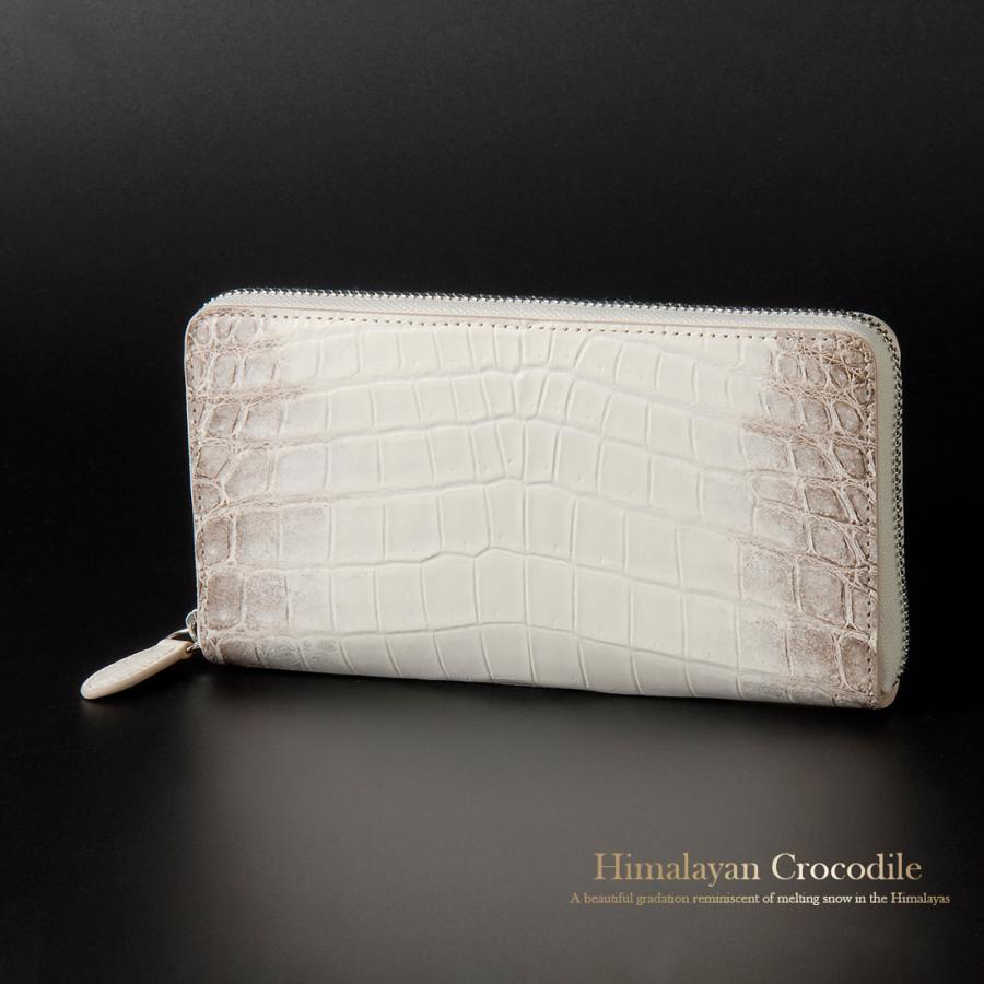 未使用品 RODANIA ロダニア クロコダイル 長財布 ホワイト ヒマラヤ　白 RODANIA（ロダニア） ヒマラヤ クロコダイル 長財布 ホワイト ワニ革