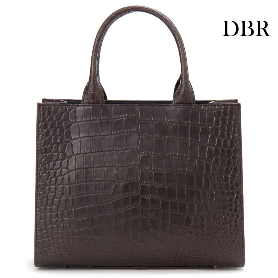 RODANIA（ロダニア） マットクロコダイル ハンドバッグ レディース