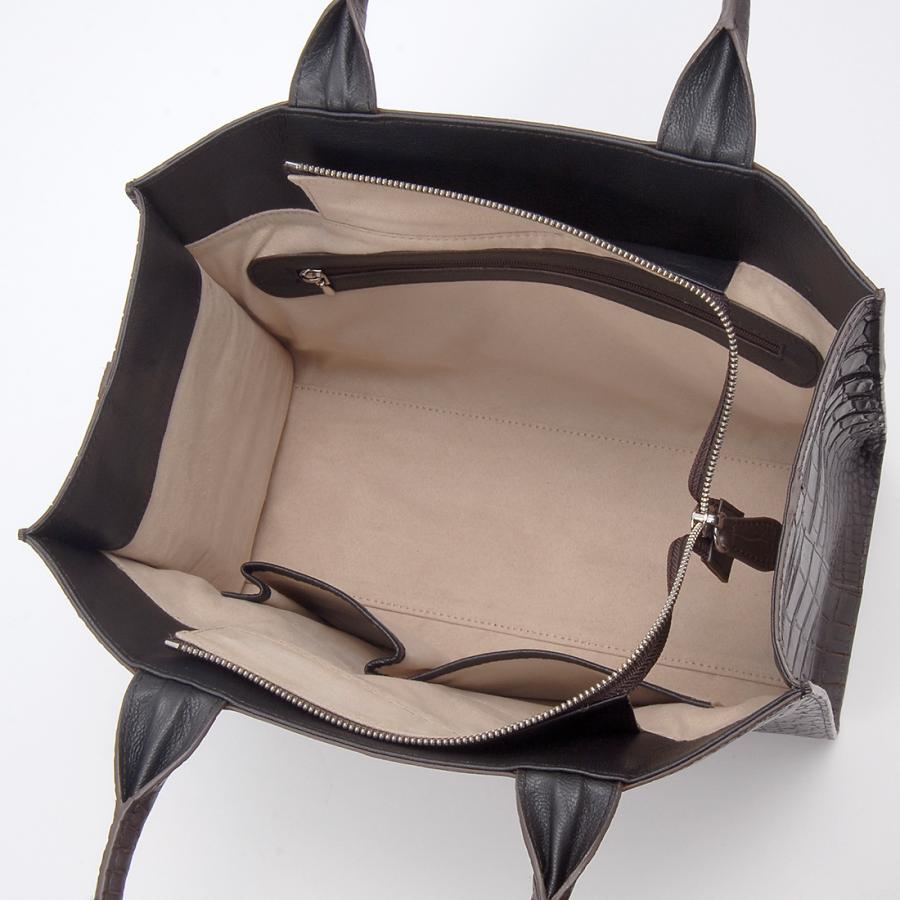 RODANIA（ロダニア） マットクロコダイル ハンドバッグ レディース