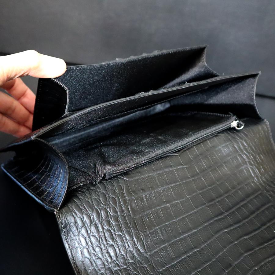 クロコダイル ダイヤルロック セカンドバッグ メンズ 本革 RODANIA
