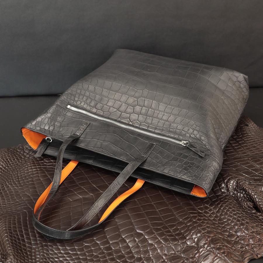 RODANIA ロダニア マットクロコダイル トートバッグ ラージ