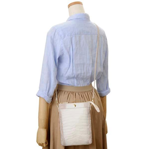 ヒマラヤ クロコダイル ポシェット ショルダーバッグ レディース