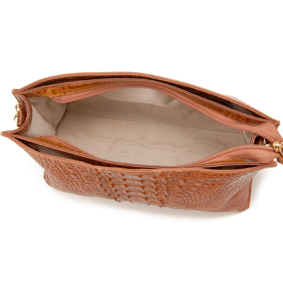 クロコダイル×牛革 2WAYショルダーバッグ レディース ワニ革 高級皮革