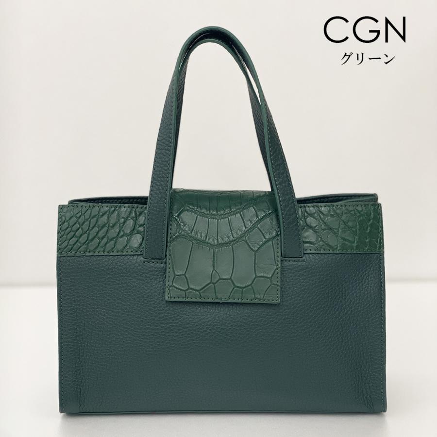 クロコダイル×牛革 コンビ 2WAYショルダーバッグ レディース クロコダイル×牛革 コンビ 2WAYショルダーバッグ レディース