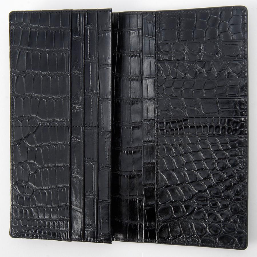 クロコダイル無双 長財布 贅沢一枚センターベース仕立て ワニ革 RODANIA ロダニア 開運 金運 高級皮革 高級財布 高級素材メンズ特選 RODANIA（ロダニア） クロコダイル無双長財布 小銭入れ付き 長財布