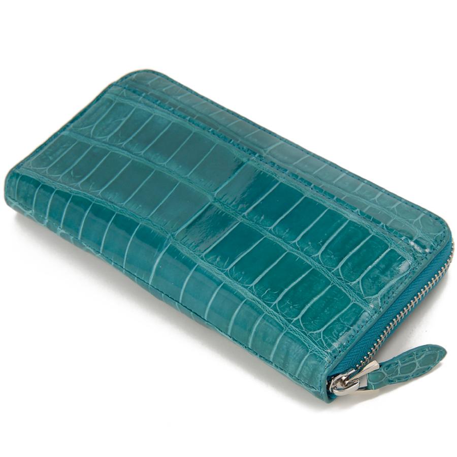 クロコダイル 長財布 シャイニング 光沢 メンズ レディース RODANIA