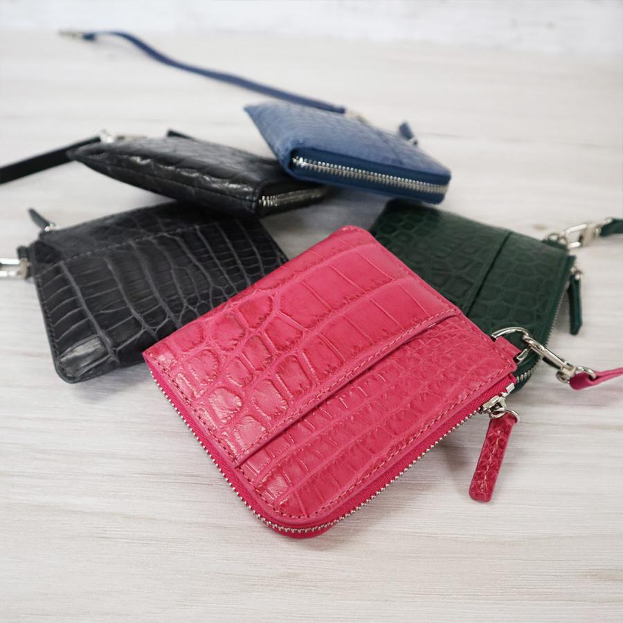 只今決算セール 在庫一掃セール クロコダイル コンパクト財布 コインケース ワニ革 本革  開運 金運 財運 縁起 財布 高級皮革 | RODANIA | 03