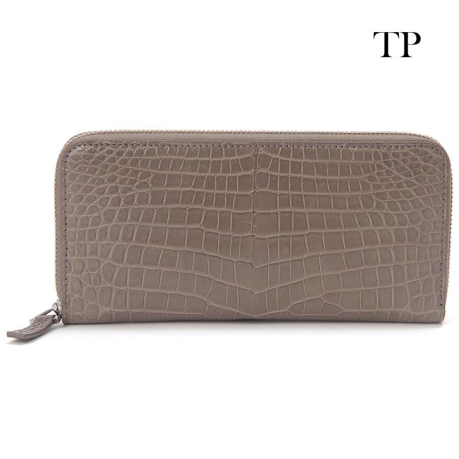 ポイント10倍 クロコダイル 長財布 ワニ革 本革 マット仕上げ 公式