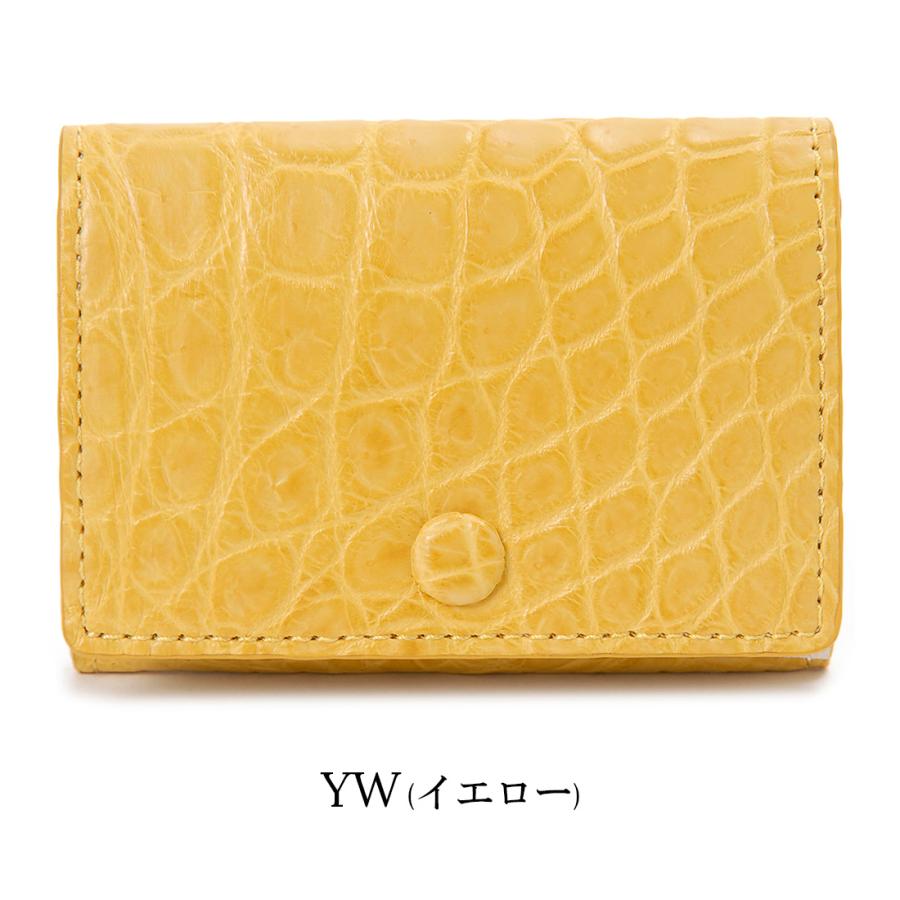 在庫一掃セール クロコダイル 三つ折り財布 ミニ財布 レディース