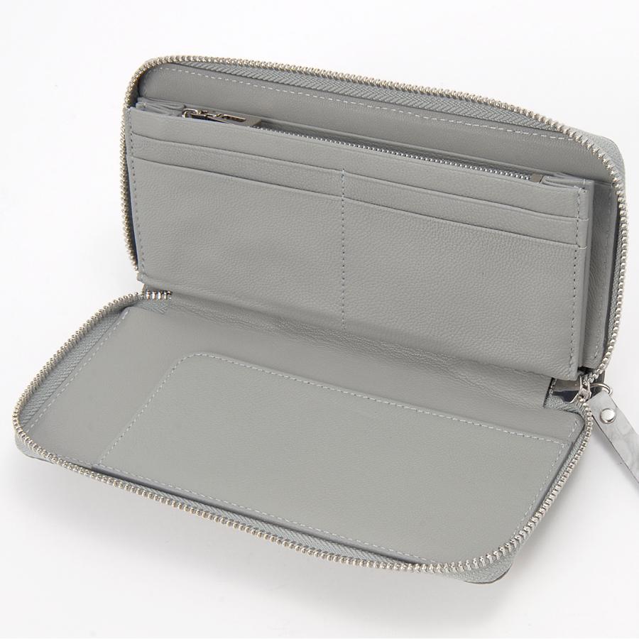 RODANIA（ロダニア） ヌバック クロコダイル ラウンドファスナー長財布