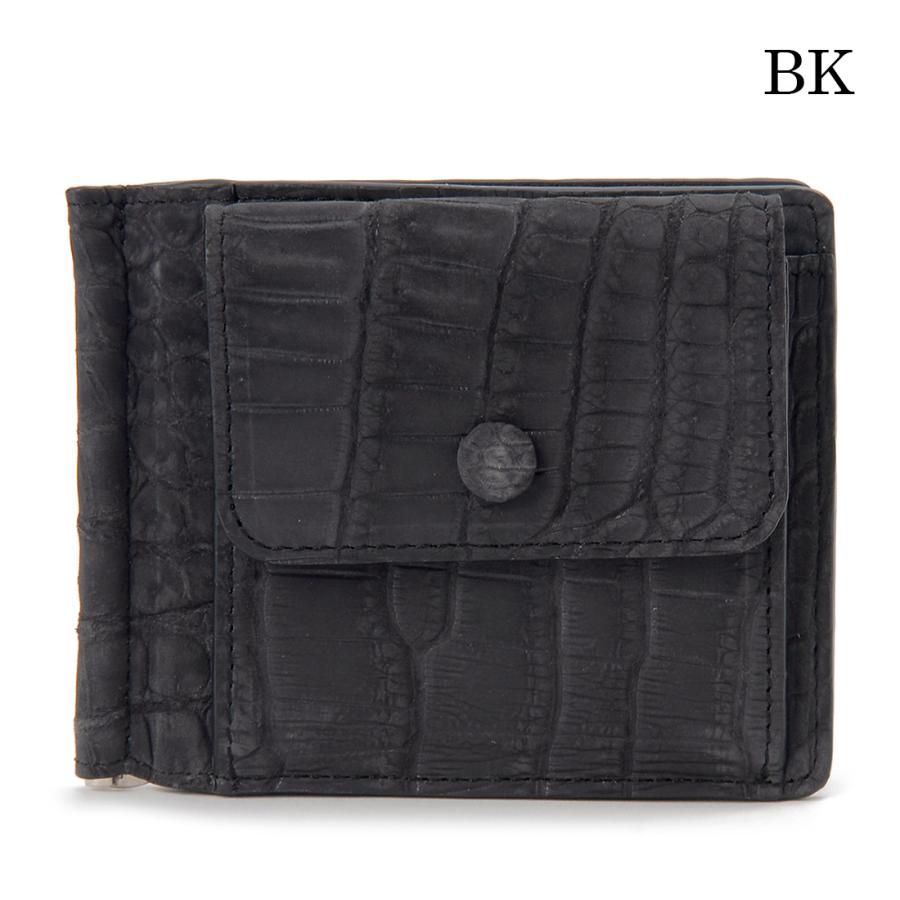 ヌバック クロコダイル 二つ折り財布 マネークリップ RDOC237 RODANIA ロダニア 高級皮革 高級財布 RODANIA（ロダニア） ヌバック クロコダイル 二つ折り財布