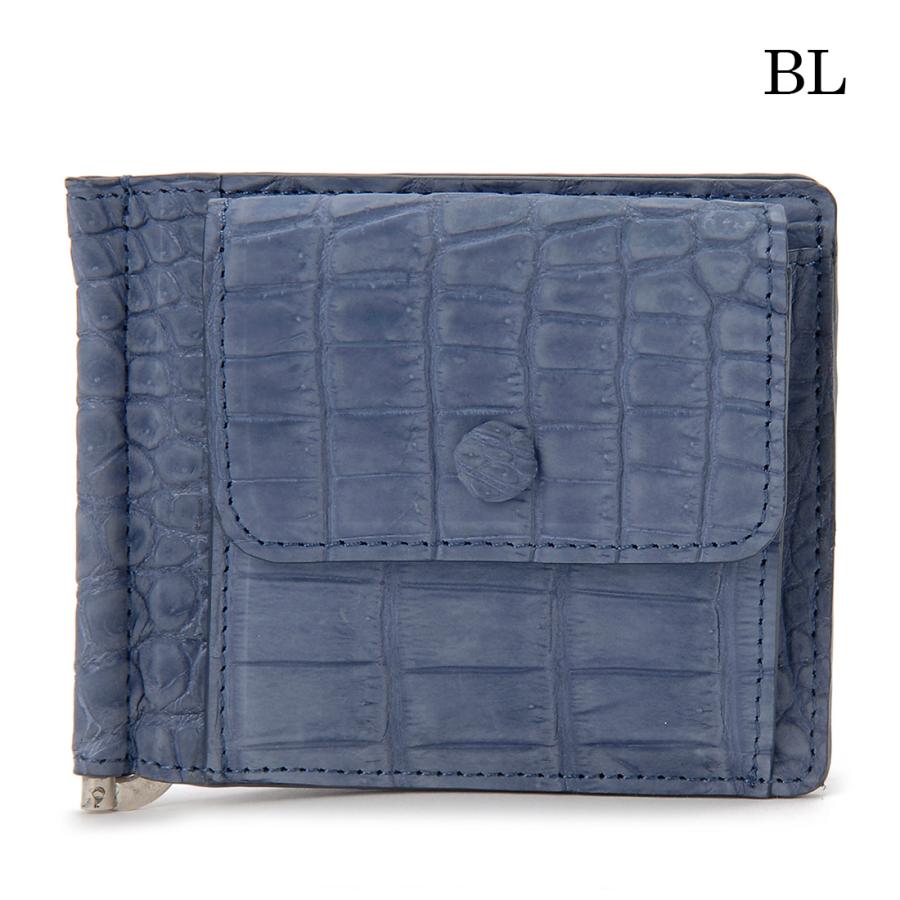RODANIA（ロダニア） ヌバック クロコダイル 二つ折り財布
