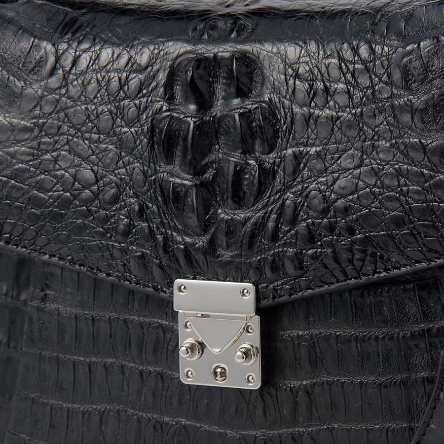 RODANIA（ロダニア） カイマンワニ×牛革 セカンドバッグ メンズ