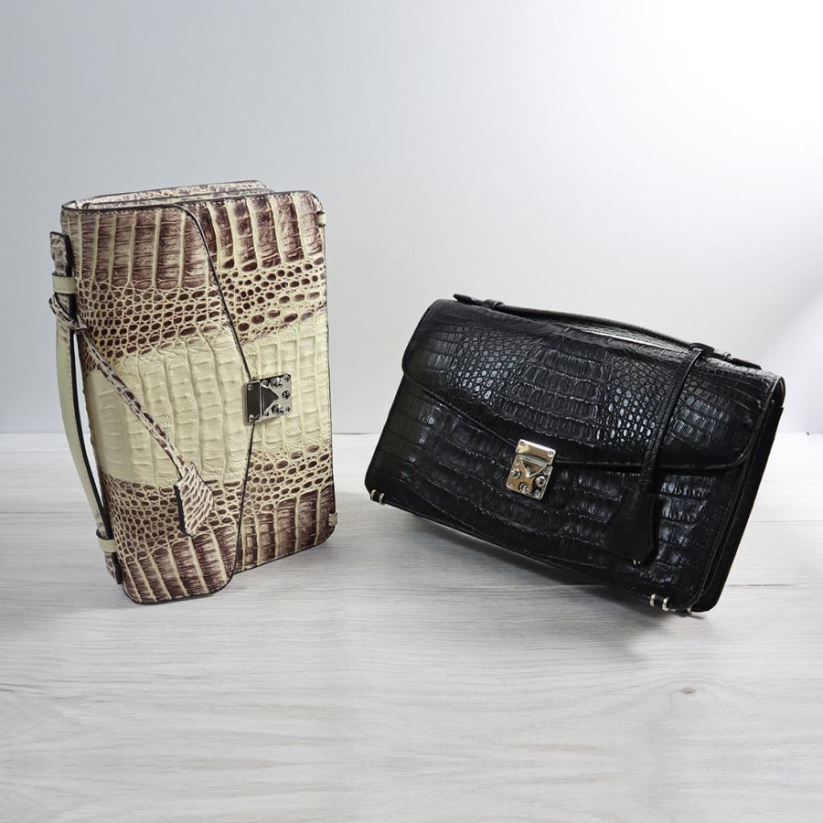 カイマンワニ×牛革 セカンドバッグ メンズ テイル RODANIA ロダニア 開運 金運 財布 高級素材メンズ特選 RODANIA（ロダニア） ボーナスストアPlus対象店 カイマンワニ×牛革