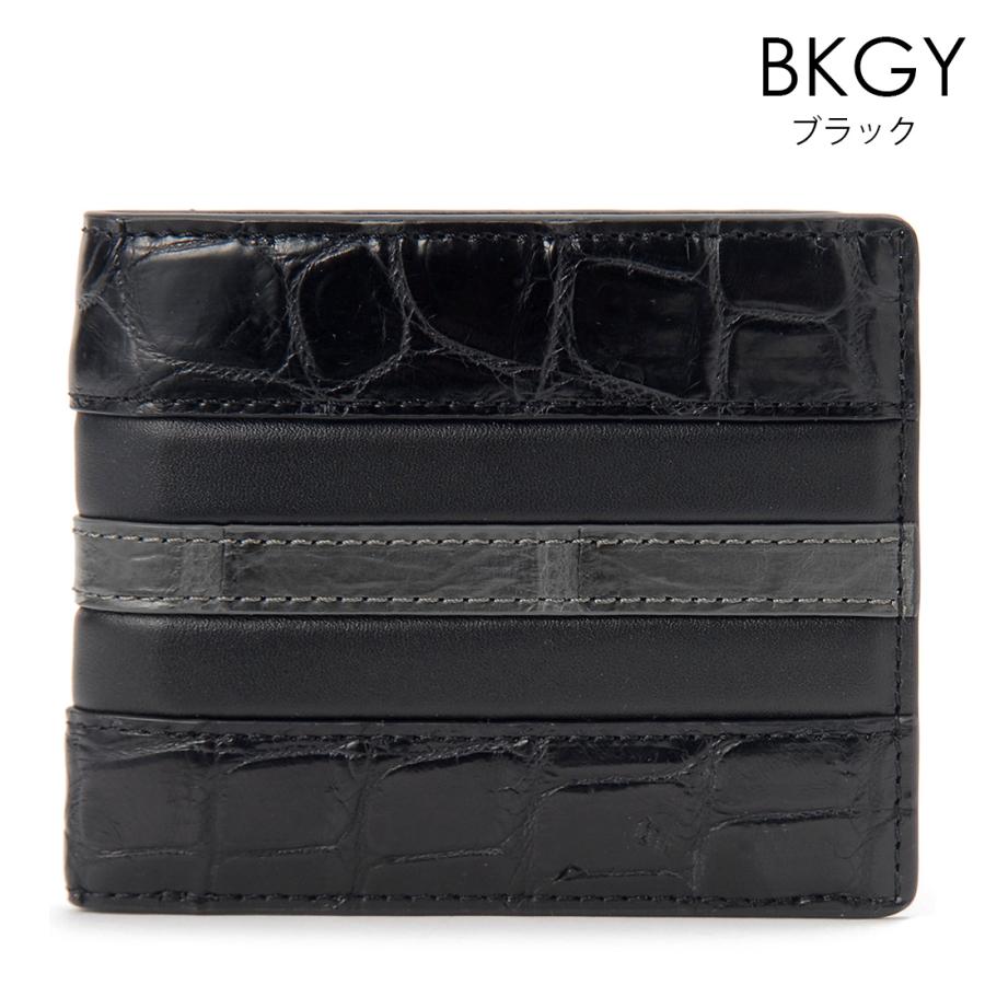 只今決算セール 在庫一掃セール クロコダイル×牛革 二つ折り財布 メンズ ワニ革 本革  開運 金運 財運 縁起 財布 高級皮革 高級財布 | RODANIA | 05