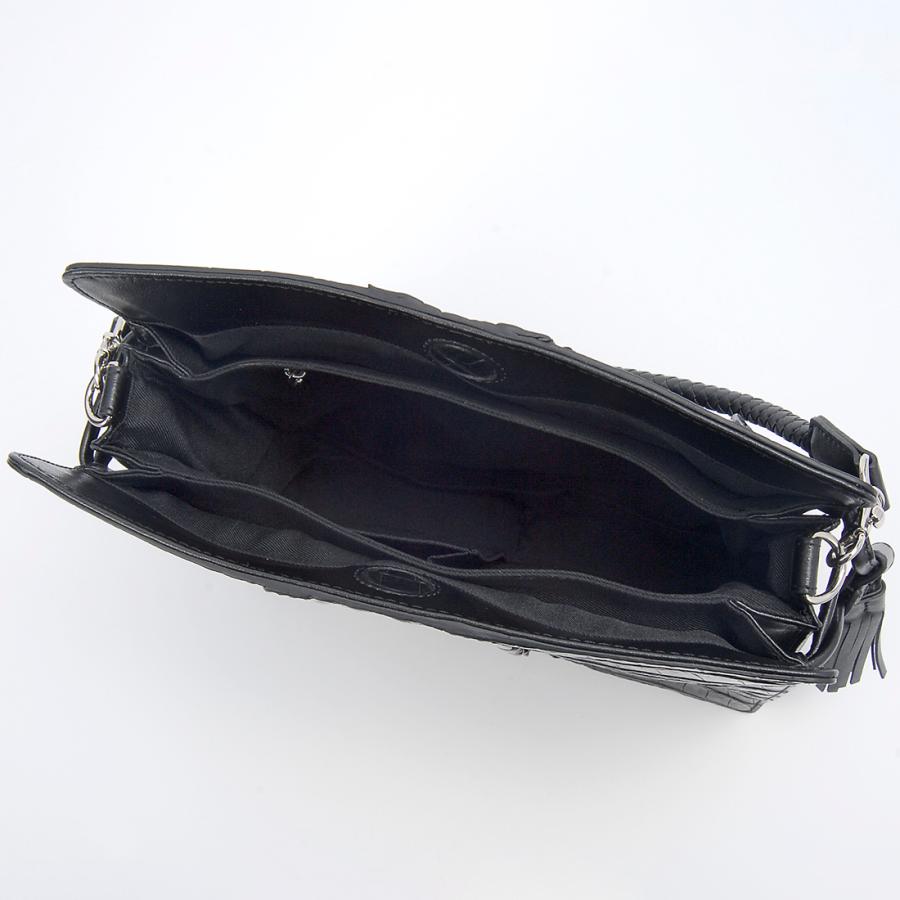 ホーンバッククロコダイル ショルダーバッグ レディース RODANIA ホーンバッククロコダイル ショルダーバッグ レディース RODANIA