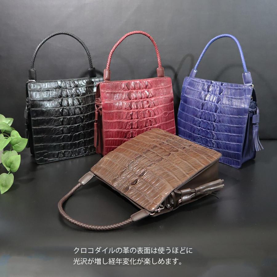 ホーンバッククロコダイル ショルダーバッグ レディース RODANIA ホーンバッククロコダイル ショルダーバッグ レディース RODANIA