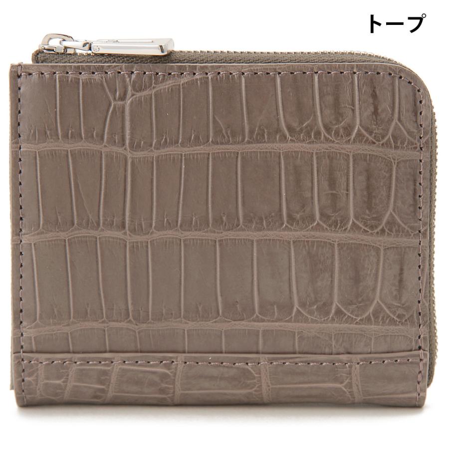 マット クロコダイル コンパクト財布 コインケース ワニ革 本革 公式