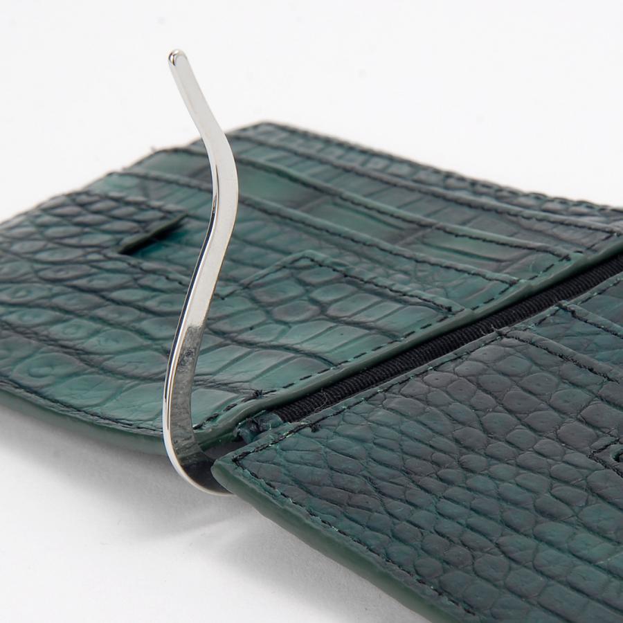 RODANIA（ロダニア） グラデーション クロコダイル 二つ折り財布