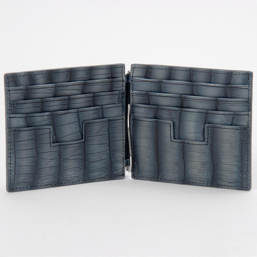 RODANIA（ロダニア） グラデーション クロコダイル 二つ折り財布