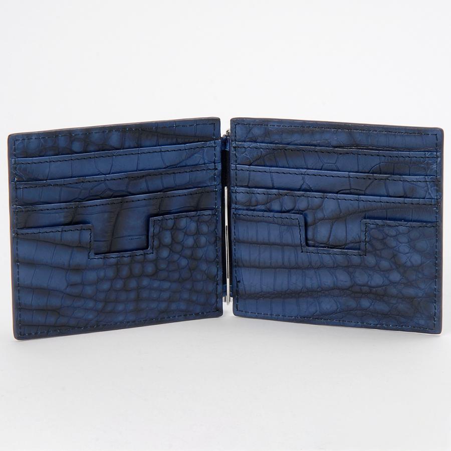 RODANIA（ロダニア） グラデーション クロコダイル 二つ折り財布