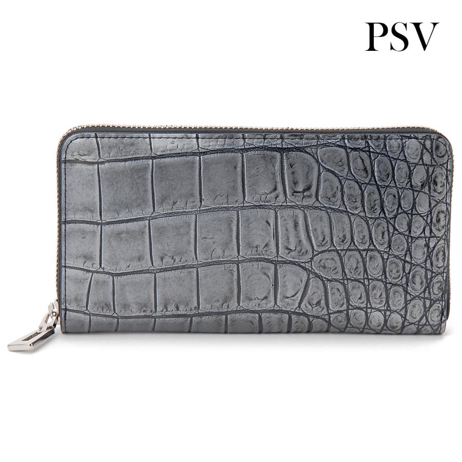 RODANIA（ロダニア） クロコダイル 手染め メタルカラー 長財布 メンズ