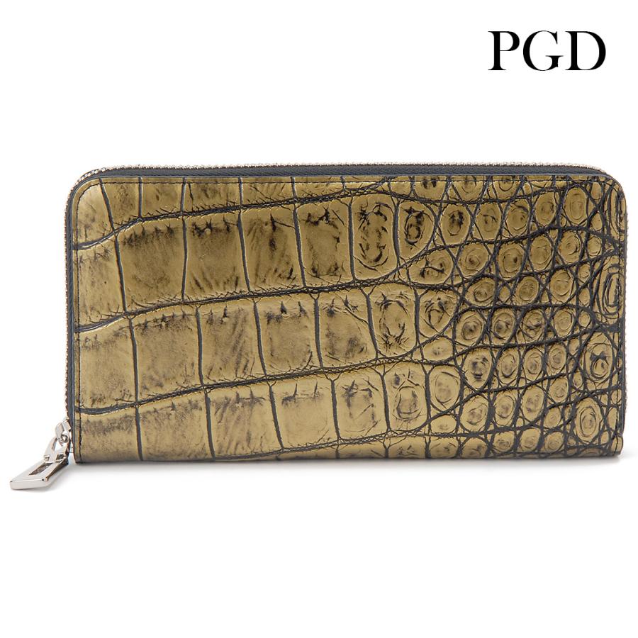 RODANIA（ロダニア） クロコダイル 手染め メタルカラー 長財布 メンズ