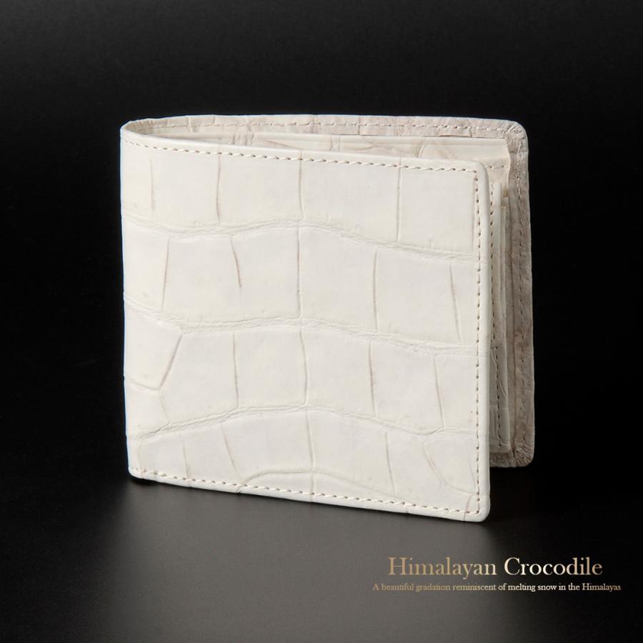 ヒマラヤ クロコダイル 二つ折り財布 高級一枚革仕立て RODANIA ロダニア 開運 金運 高級皮革 高級財布 高級特選 RODANIA（ロダニア） ヒマラヤ クロコダイル 二つ折り財布 高級一枚革