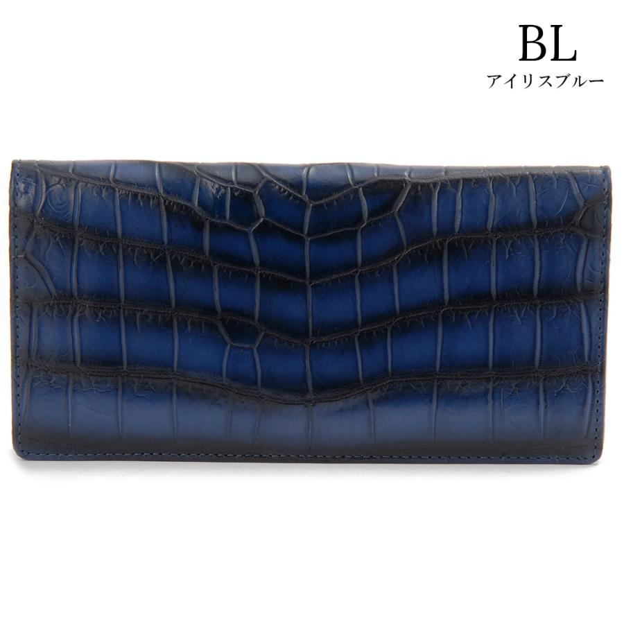 RODANIA ロダニア グラデーション クロコダイル 長札 長財布 高級皮革