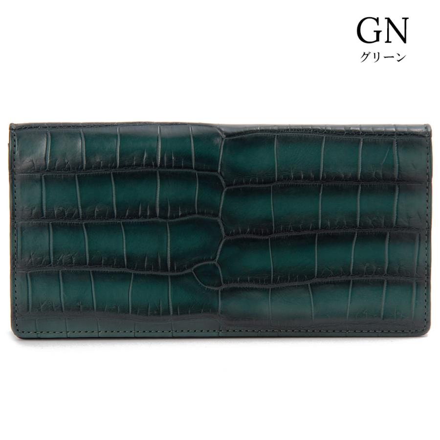 RODANIA ロダニア グラデーション クロコダイル 長札 長財布 高級皮革