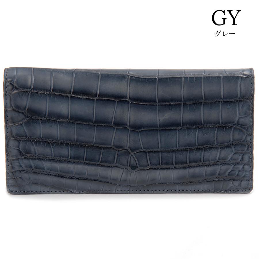 RODANIA/ロダニア 長財布 グレージュ クロコダイル型押し RODANIA（ロダニア） クロコダイル ラウンドファスナー長財布 ワニ革