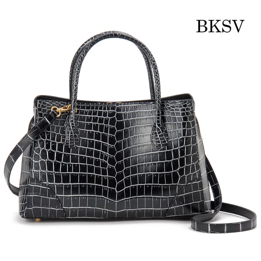 HCP クロコダイル ハンドバッグ 2WAYショルダーバッグ センターベース RODANIA ロダニア RODANIA（ロダニア） HCP クロコダイル ハンドバッグ 2WAYショルダー