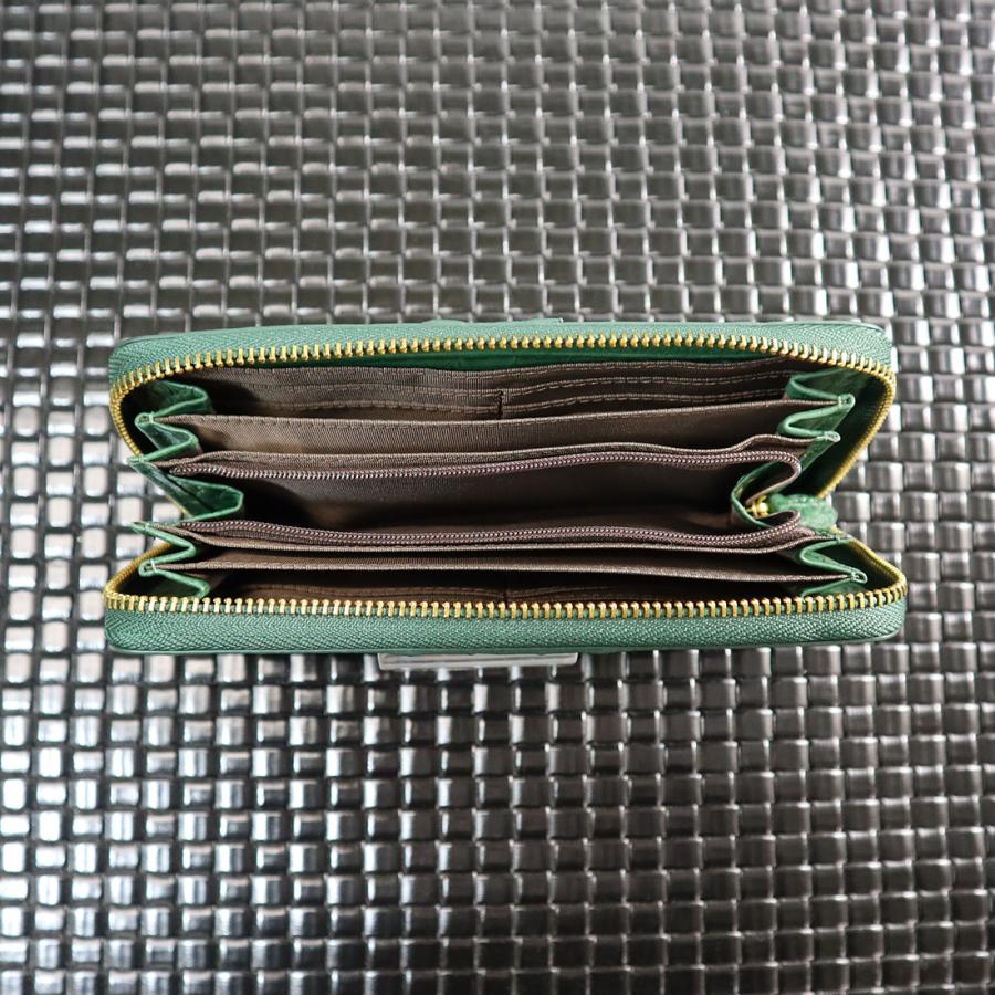 値下新品未使用ロダニアクロコダイル革ラウンドファスナー長財布　光沢仕上げブラック RODANIA クロコダイル ラウンドファスナー長財布 ワニ革 本革