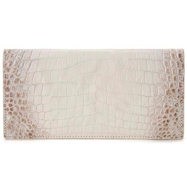 ヒマラヤ クロコダイル 長財布 RODANIA ロダニア 長札 ワニ革 本革