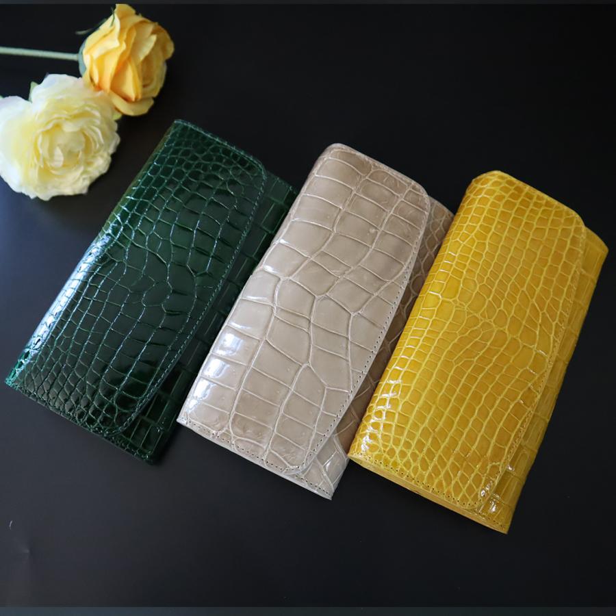 RODANIA/長財布 シャイニングクロコダイル 長財布 ワニ革 本革 RODANIA ロダニア