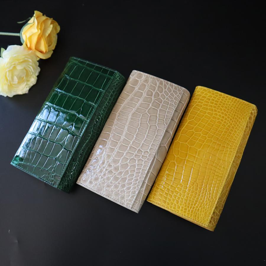 シャイニングクロコダイル 長財布 ワニ革 本革 RODANIA ロダニア 開運