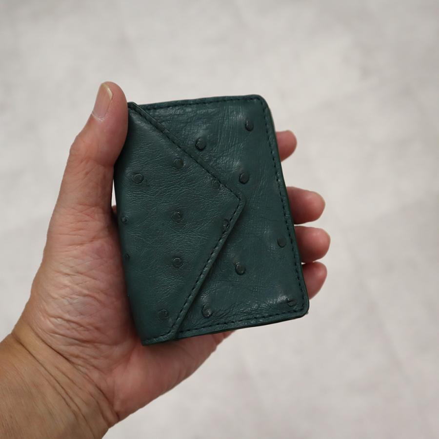 オーストリッチ Ostrich 三つ折り財布 RDOO1101 コンパクト財布 メンズ 