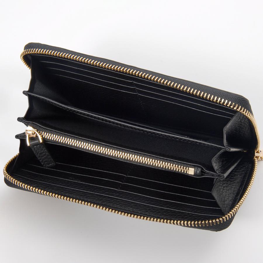 RODANIA オーストリッチ ブラック 長財布 メンズ レディース RODANIA（ロダニア） オーストリッチ ラウンドファスナー 長財布