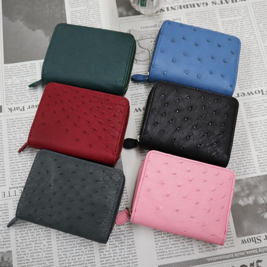 ポイント10倍 OSTRICH オーストリッチ 二つ折り財布 本革 開運 金運 財運 縁起 財布 |  | 02