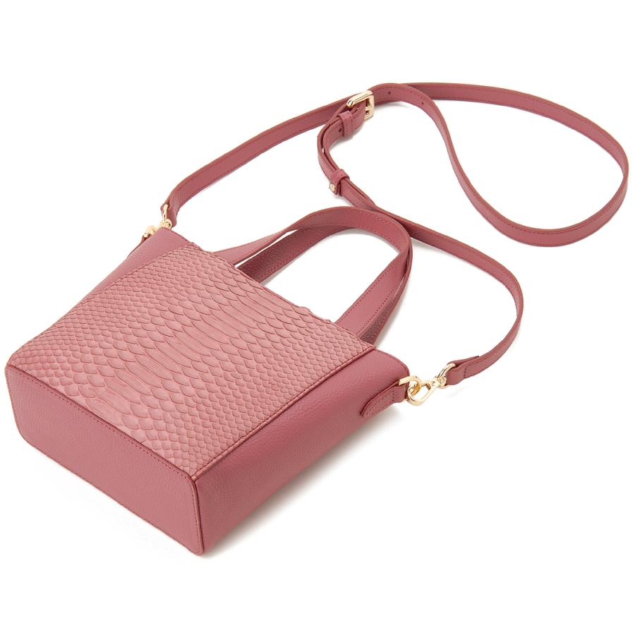 バレンタインセール パイソン ショルダーバッグ ミニトート レディース