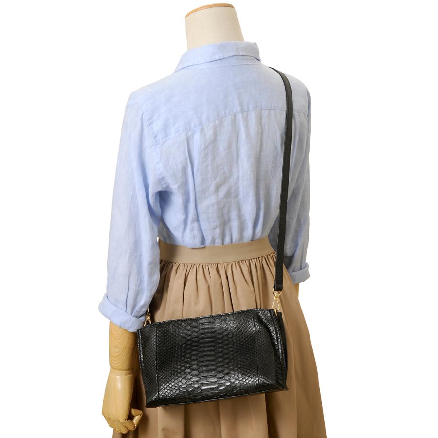 Python ダイヤモンドパイソン ショルダーバッグ ポシェット レディース