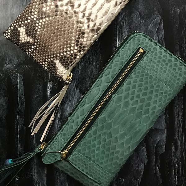 公式 ロダニア RODANIA パイソン ヘビ革 長財布 ダイヤモンドパイソン